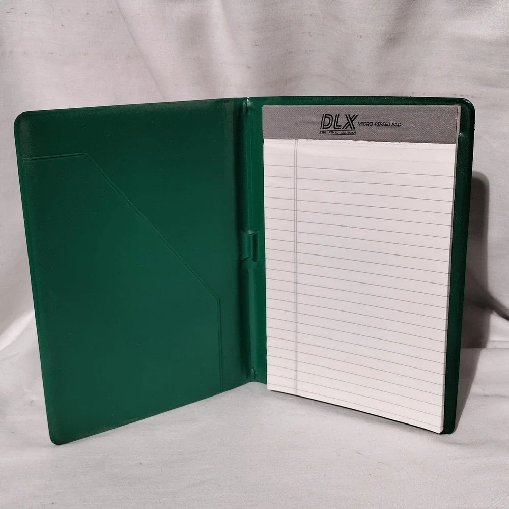 4-H‎ Green Vinyl Portfolio Notepad Holder To Make the Best Better Gold Logo